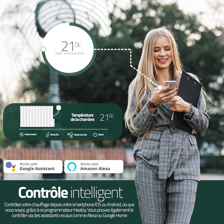 Vidéosurveillance - heatzy Boitier de contrôle de chauffage - Thermostat de chauffage contrôlable à