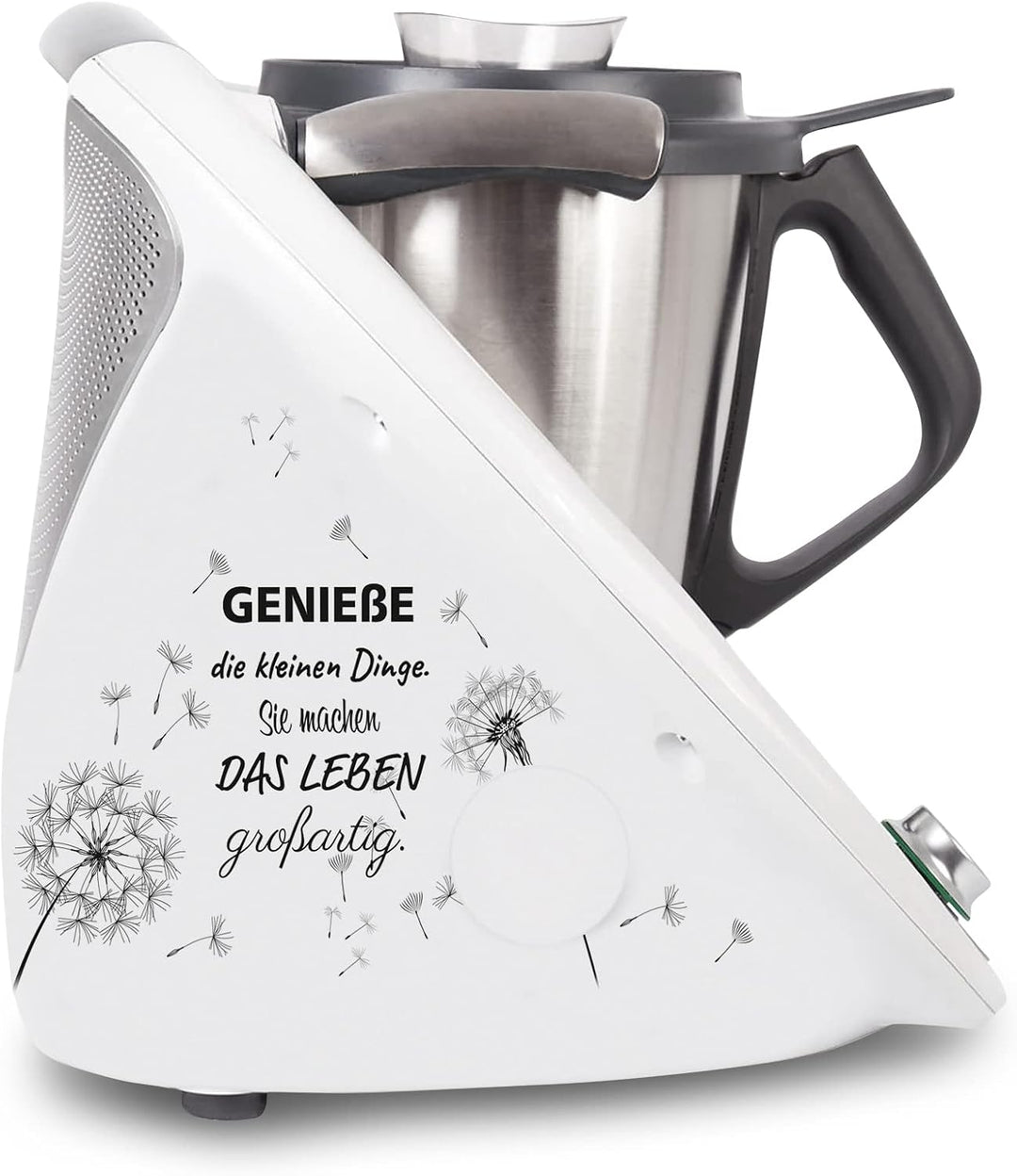 Finest Folia Deko Schutz Aufkleber kompatibel mit Thermomix TM5 Sticker Set 25 Geniesse das Leben, 2
