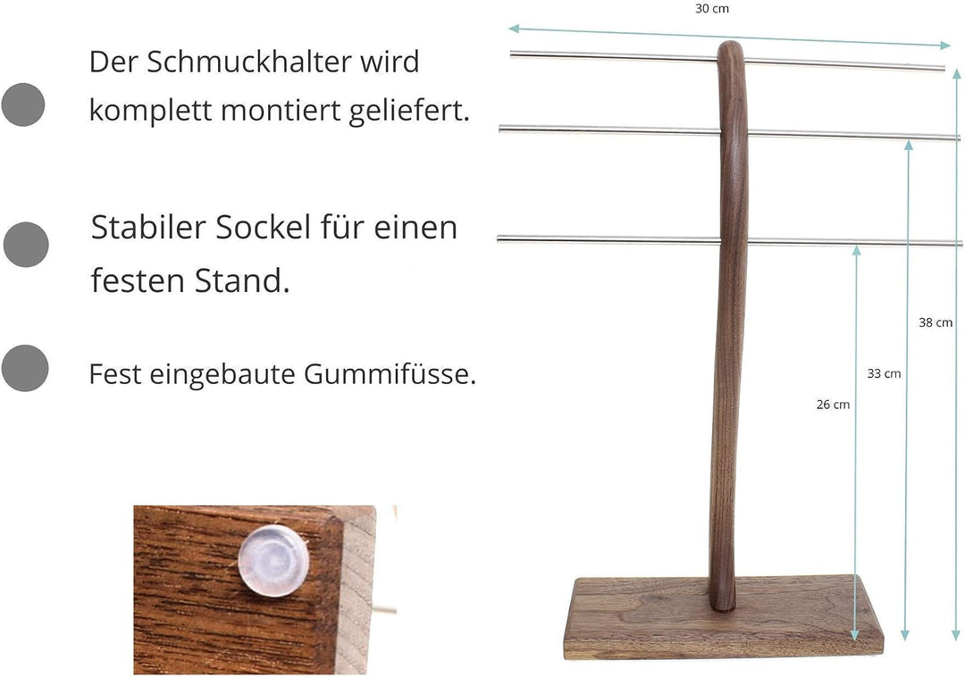 Schmuckständer Schmuckhalter Schmuckbaum Schmuckbäumchen zur Aufbewahrung von Ketten-Ringen-Armbände