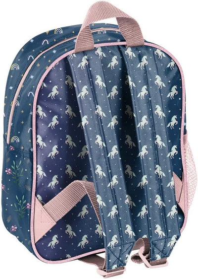 Unicorn Einhorn Kindergarten-Rucksack Set 4tlg. mit Brotdose, Trinkflasche und Turnbeutel Be