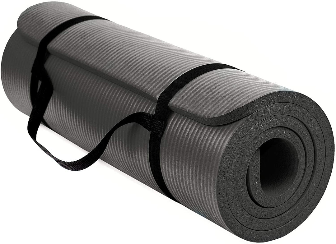 TechFit Yogamatte Rutschfest für das Fitnessstudio zu Hause - Pilates Matte für das Heimtraining, Yo