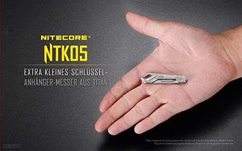 Nitecore Unisex P20iX taktische Hochleistungstaschenlampe, schwarz, Einheitsgrösse & NTK05 Ultra Tin