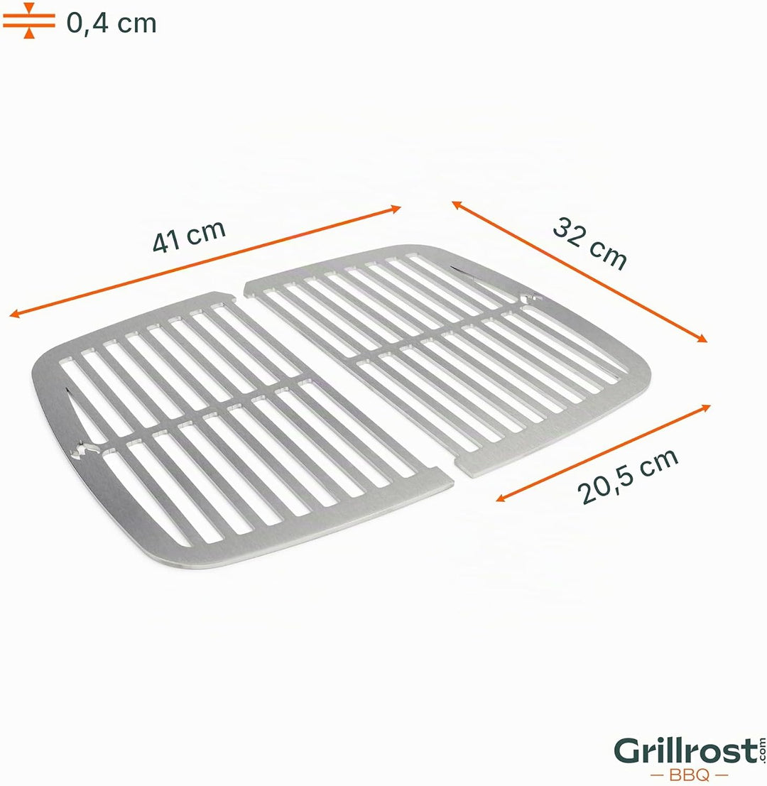 Grillrost.com Das Original Edelstahl INOX Grillroste für Weber Pulse 1000 | spülmaschinenfest - Set