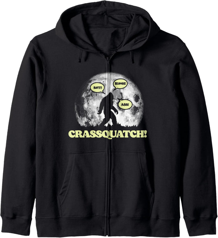 Crassquatch! Funny Foul Mouth Cursing Bigfoot - Clean Kapuzenjacke