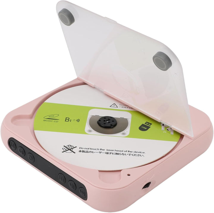 CD Player Tragbarer Bluetooth, Kompakt CD Player mit 2000 mAh Support CD R, CD RW, MP3, WMA, Music P