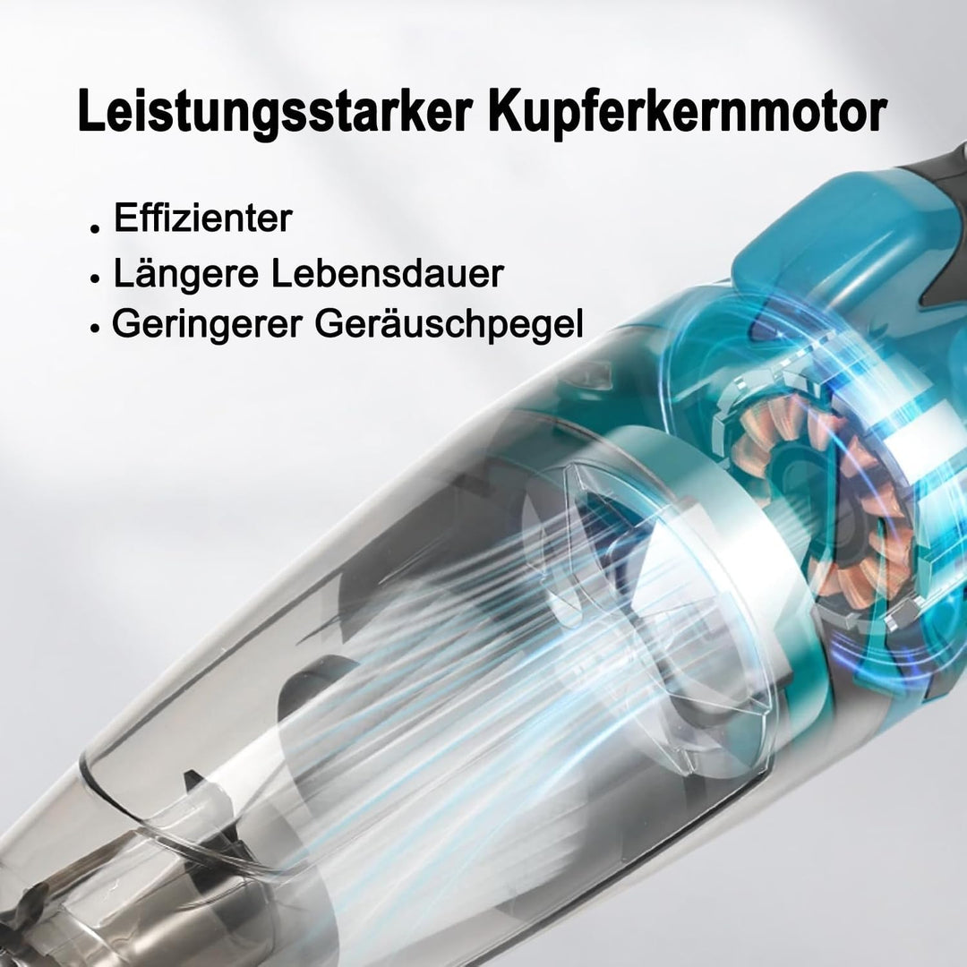 Akku-Staubsauger für Makita 18V Akkus,10000Pa Kabelloser Handstaubsauger Blau, Blau