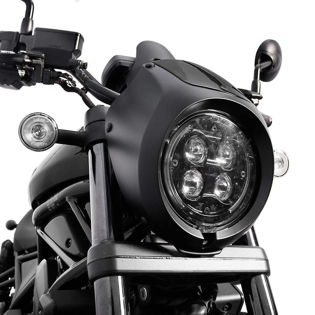 Lorababer Motorrad Frontscheinwerfer Verkleidung Windschutzscheibe Windabweiser Scheinwerfermaske Vi