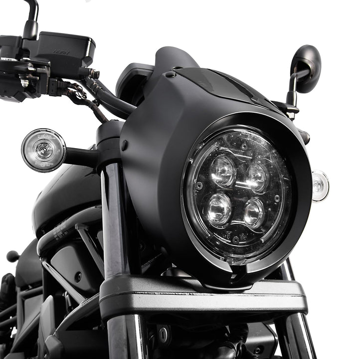 Lorababer Motorrad Frontscheinwerfer Verkleidung Windschutzscheibe Windabweiser Scheinwerfermaske Vi
