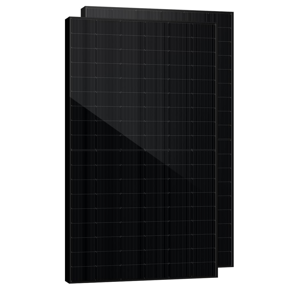 SAKETE Solarmodul 1000W – N-Typ Full Black Solarpanel mit Halbzellen-Technologie, geeignet für Balko