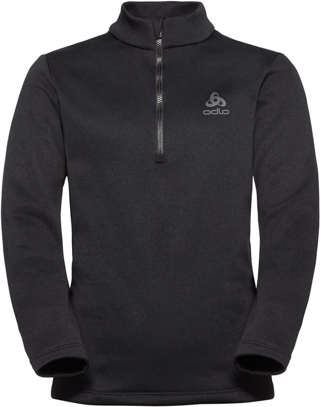 Odlo Kids Langarm Shirt mit halben Reissverschluss Berra 128 Schwarz, 128 Schwarz