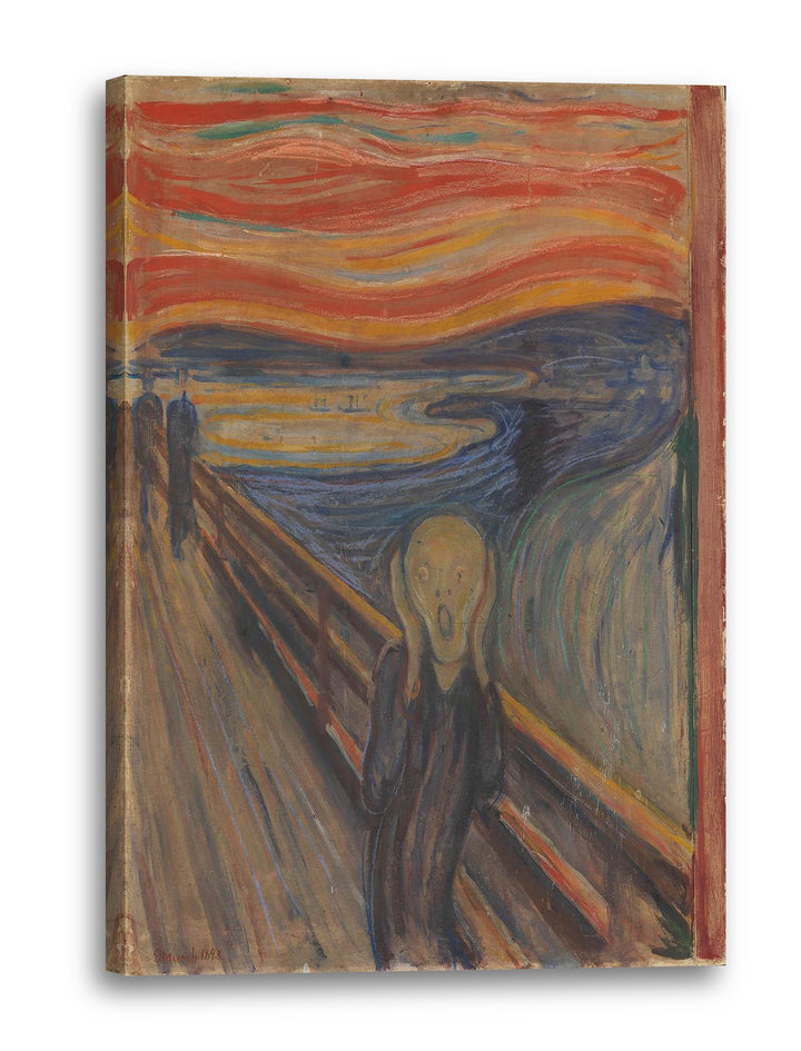 Printed Paintings Leinwand (60x80cm): Edward Munch - Der Schrei (1893) 60x80 cm, 60x80 cm