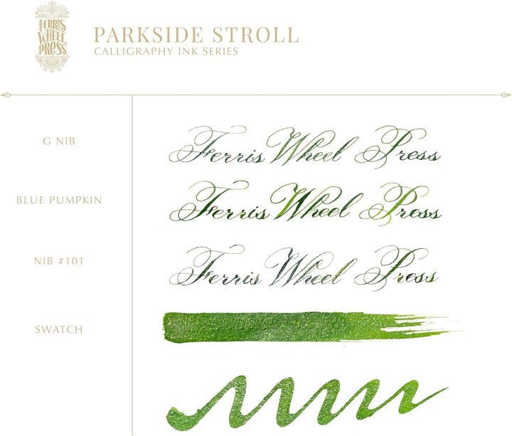 Ferris Wheel Press Calligraphy Ink, Verdant Green, 28ml Verdant Green 28 ml, Verdant Green 28 ml