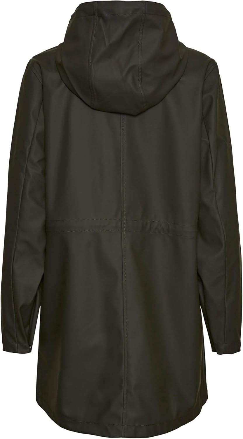 VERO MODA Damen Vmmalou Coated Jacket Noos XS Tall Peat, XS Tall Peat