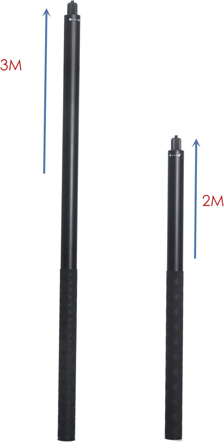 Fotoleey Invisible Selfie Stick 300 cm für Insta360 X3, One RS, 1-Zoll 360, GoPro