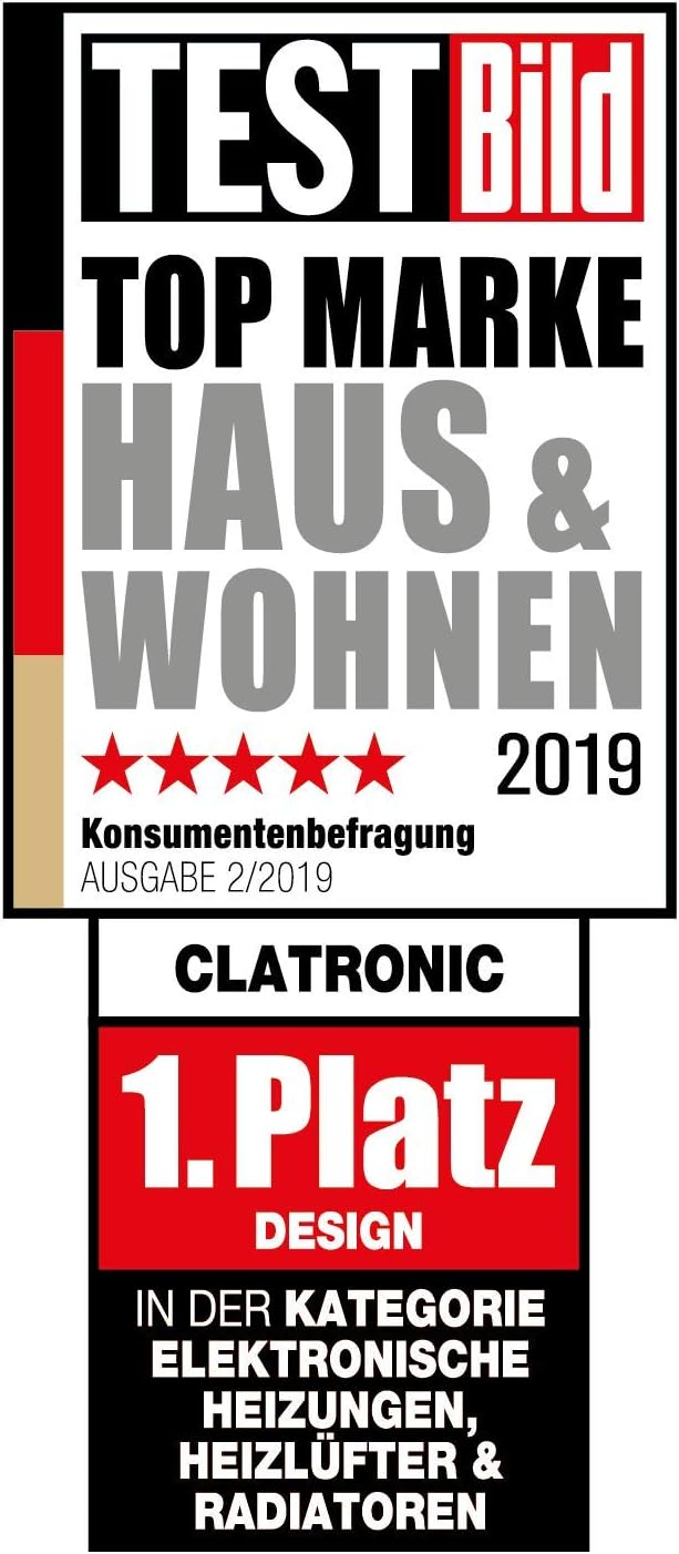 Clatronic® Konvektor-Heizung | Mobile Wärme für Zuhause | Elektroheizung mit 3 Heizstufen | Heizung