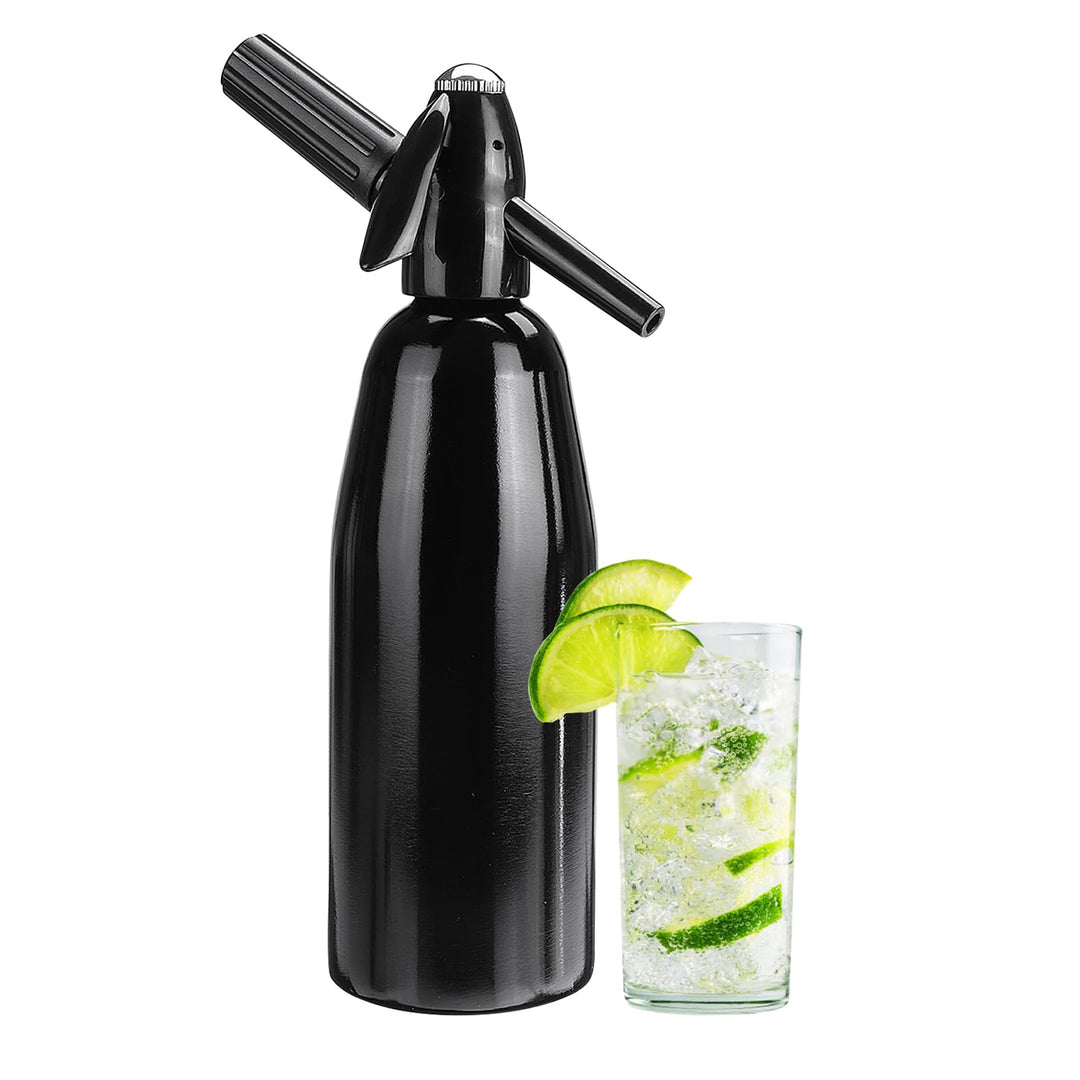 Vintage Design Soda Siphon 1L - Erstellen Sie in Sekunden Sprudelwasser für Cocktails & Gesunde Getr