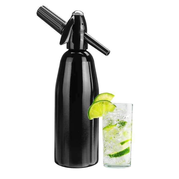 Vintage Design Soda Siphon 1L - Erstellen Sie in Sekunden Sprudelwasser für Cocktails & Gesunde Getr