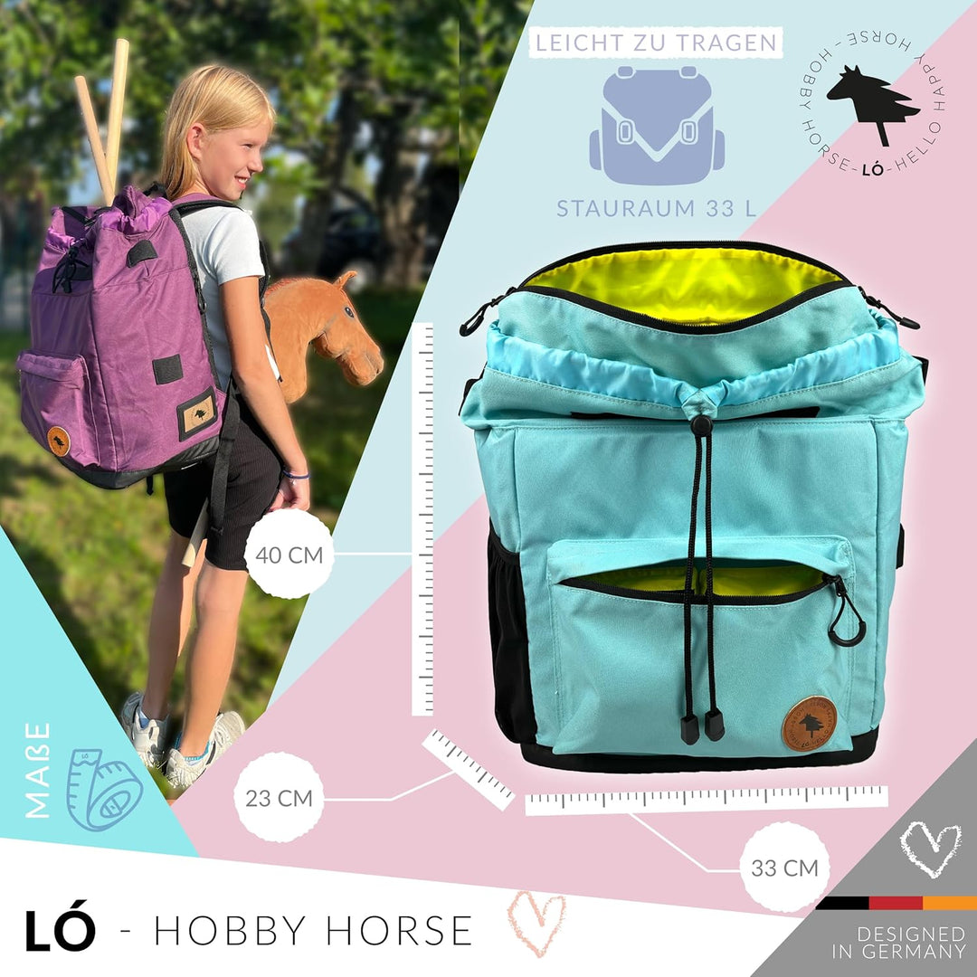 Driver13 LÓ Hobbyhorse Steckenpferd Rucksack aruba-blue-hell, Aruba-blue