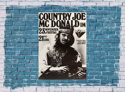 Country Joe Mc Donald - The Paris Sessions, Frankfurt 1973 » Konzertplakat/Premium Poster | Live Kon