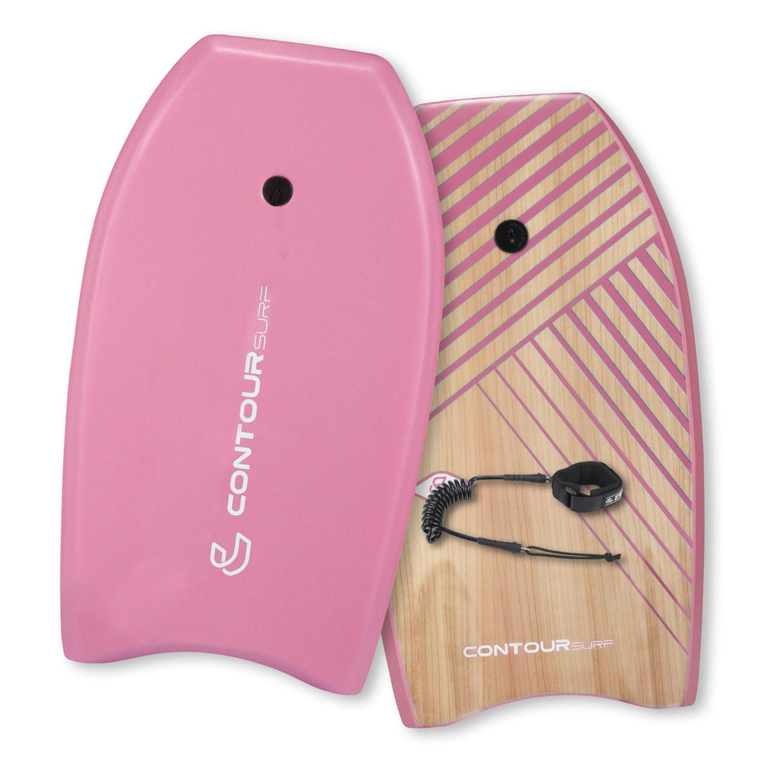Reed Body Board Bodyboard für Strand, Kinder, Leichter EPS-Core, Doppelk, doppeltes Drehgelenk, gewi