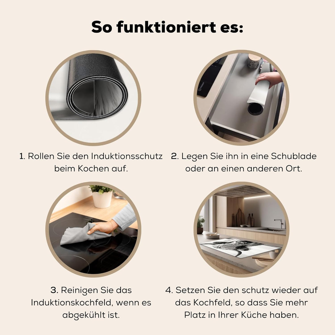 Herdabdeckplatte 90x52 cm Einteilig Ceranfeld Abdeckplatte für Induktionsschutz Ceranfeldabdeckung V