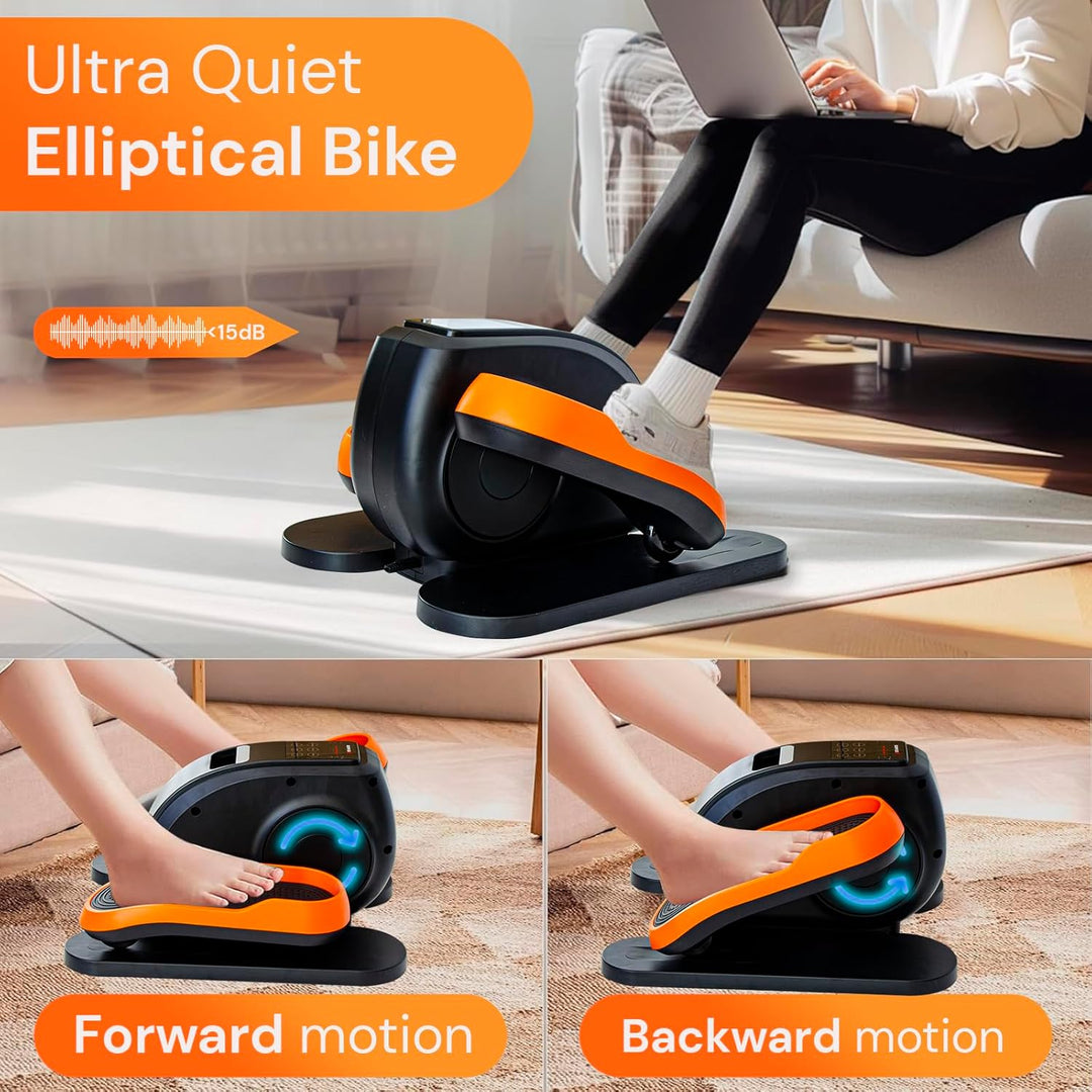 Bonplus BP | Mini Heimtrainer | Bidirektionaler | Mini-Ellipsentrainer | Fernbedienung | Geschwindig