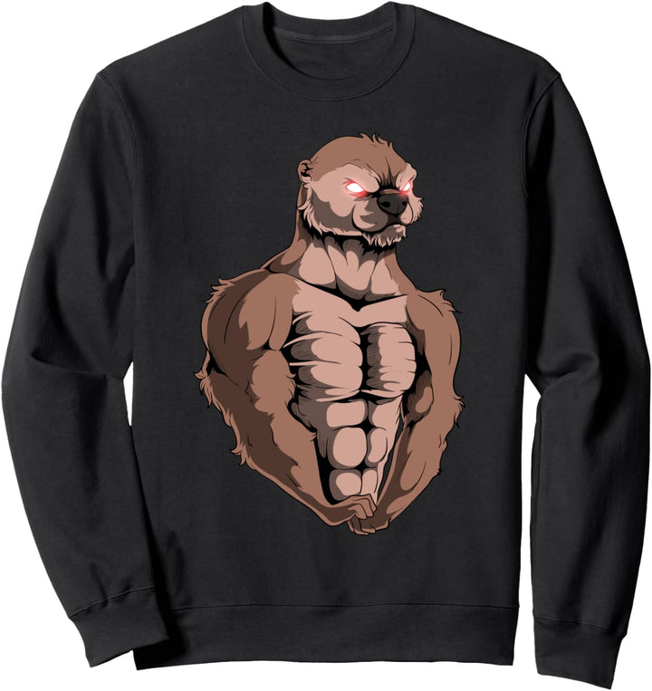 Otter Powerlifter Strongman Gewichtheben Workout Gym Sweatshirt