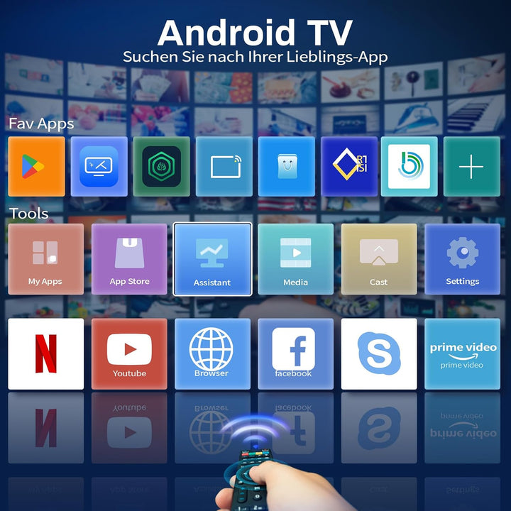 DESOBRY 18 Zoll Smart TV Android, Kleiner Fernseher DVB-T2-Tuner und, 1080p Tragbarer Outdoor Fernse