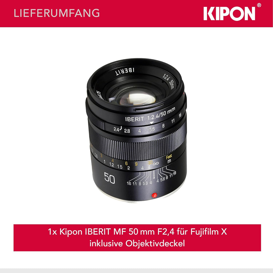 Kipon Iberit 50/2,4 Vollformat Fuji X