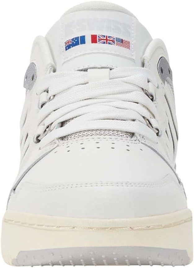 K-Swiss Leder Turnschuhe Rival Si-18 weiss 41 EU Blnc Gray Ant Wht, 41 EU Blnc Gray Ant Wht