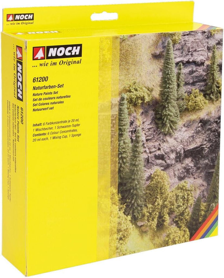 NOCH 61200 Modellbahn-Naturfarbe Beige, Ocker, Oliv, Erdfarben (earth), Grau, Schwarz 1 Set, 20 ml (