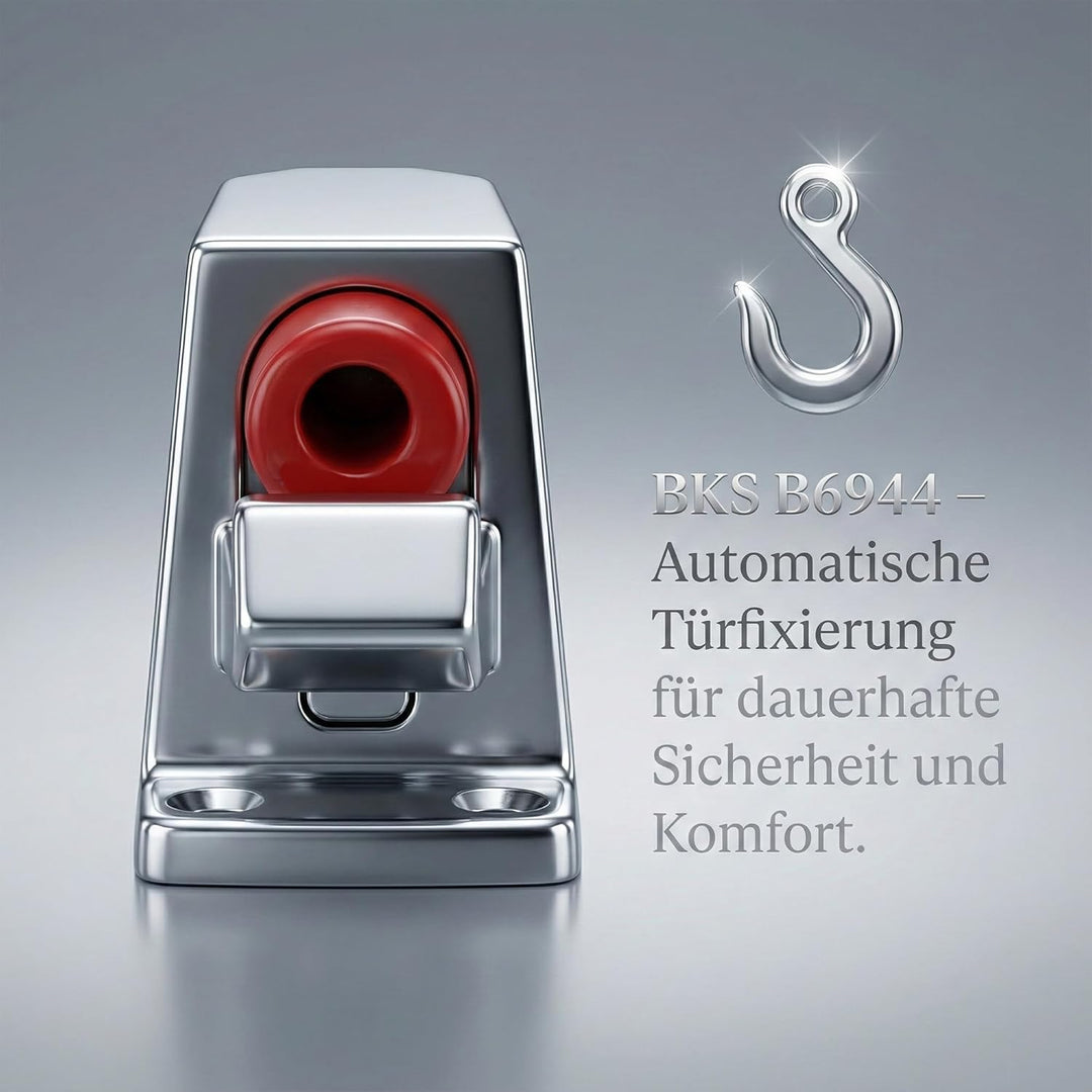 BKS BKS Türfeststeller Typ B6944 für Bodenmontage, zum selbsttätigen Einrasten und Lösen mit Fanghak