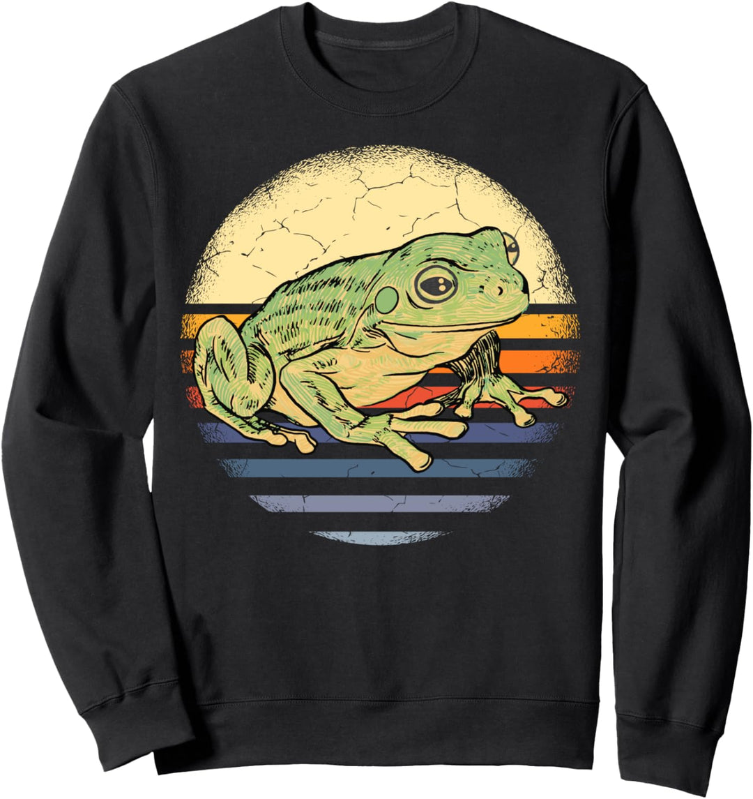 Frosch Grüner Frosch Tier Lieblingstier Sweatshirt