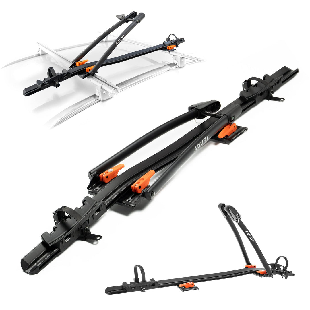 AGURI ACUDA III | Fahrradträger, Fahrrad Dachträger, Universeller Fahrradhalter fürs Autodach | Absc