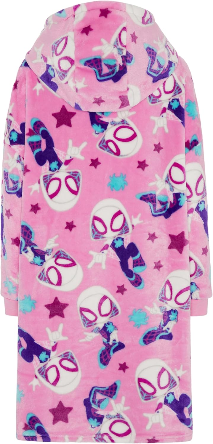 Ghost-Spider Spider-Man - Decke Hoodie Kinder Fleece Übergrösse Kapuzenpullover Mädchen 2-4 Jahre, 2