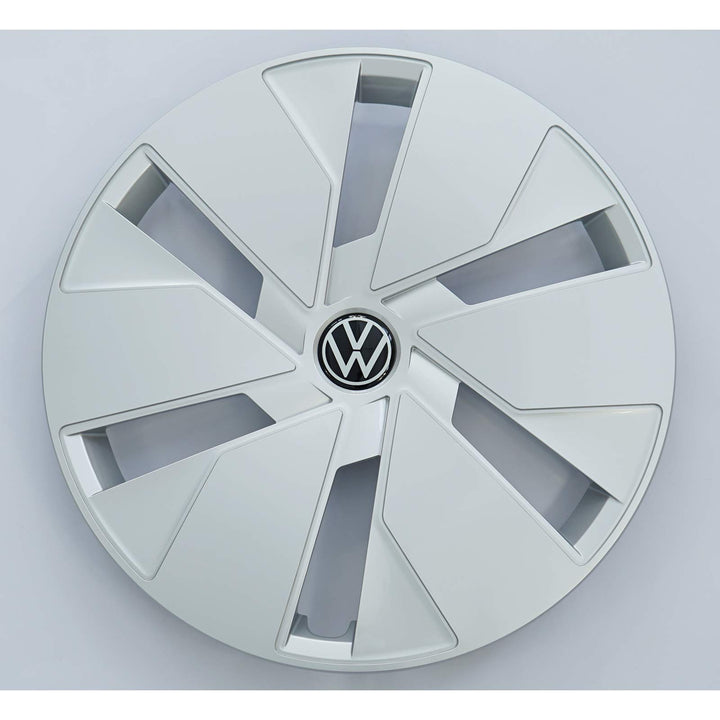 Volkswagen 10A601147WZF Radkappe (1 Stück) Radzierblende 18 Zoll Stahlfelge Radblende, schwarz/Pure