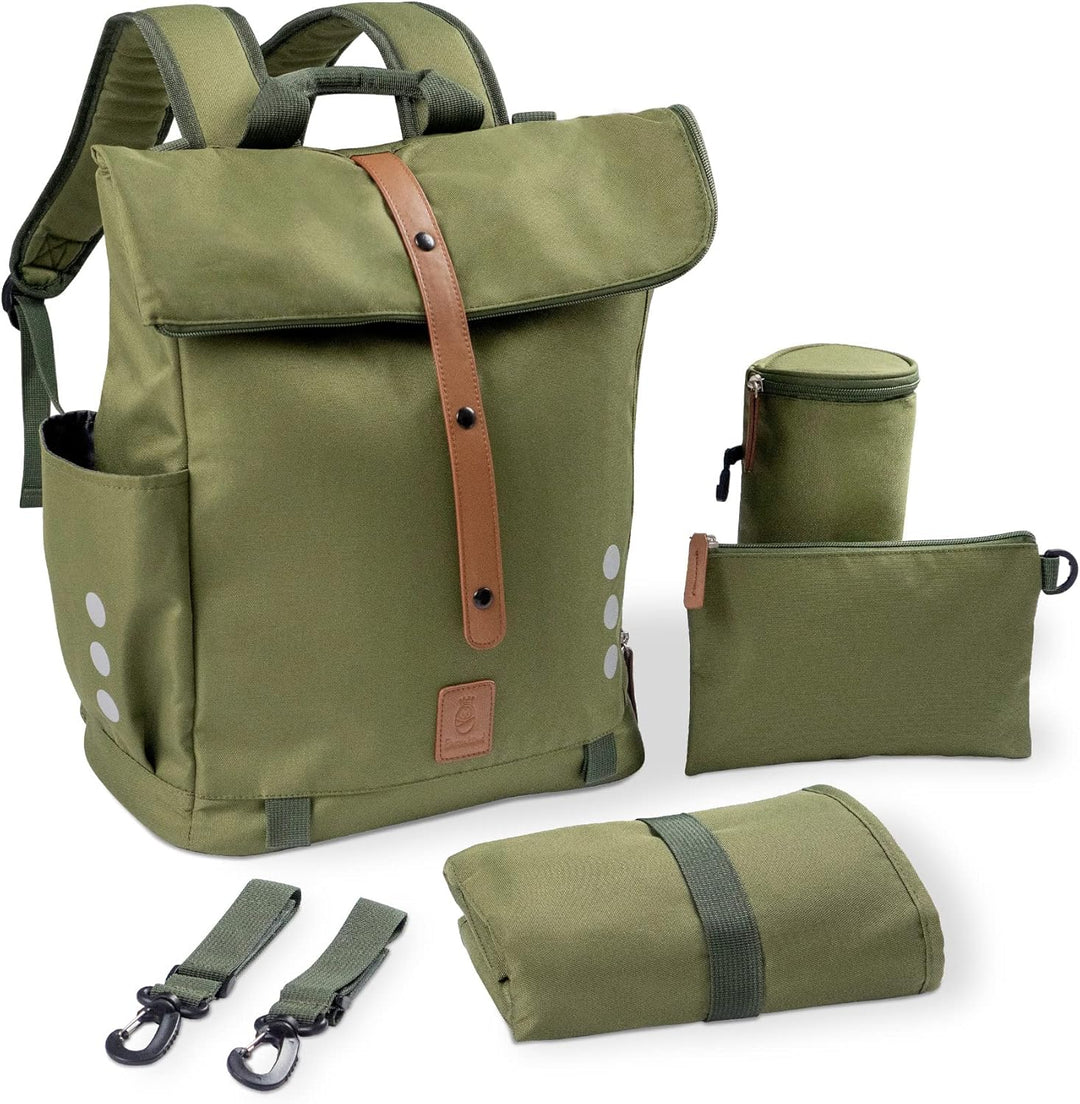 Ehrenkind® Wickeltasche Rucksack | Grosser Wickelrucksack mit Multifunktions-Babytaschen und mobiler