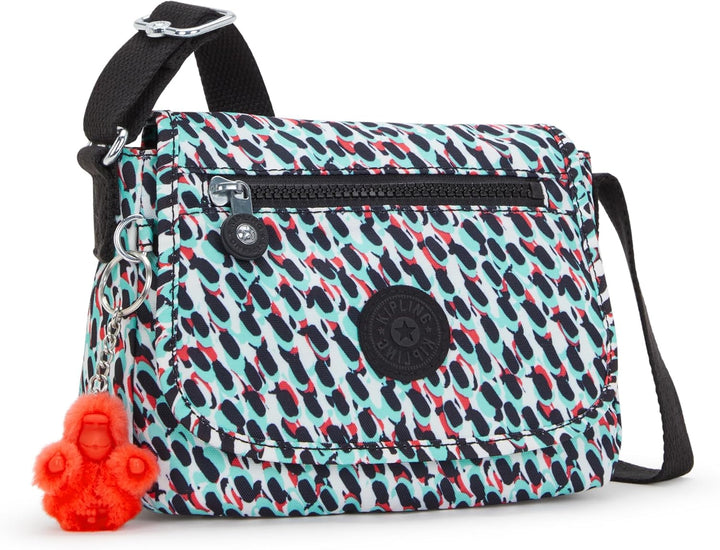 Kipling Damen Sabian Umhängetasche 7.75''L x 5.75''H x 3.25''D Abstrakter Druck, 7.75''L x 5.75''H x