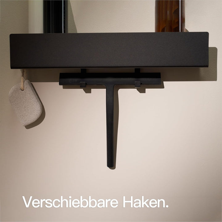 Designfabrik Hamburg Duschablage ohne Bohren | Badezimmer Regal | Badregal | Duschregal ohne Bohren