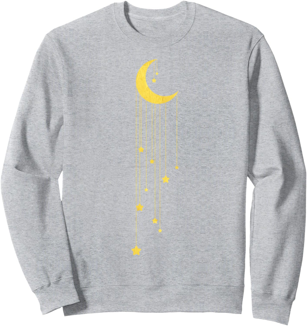 Gold Moon And Falling Stars Sweatshirt