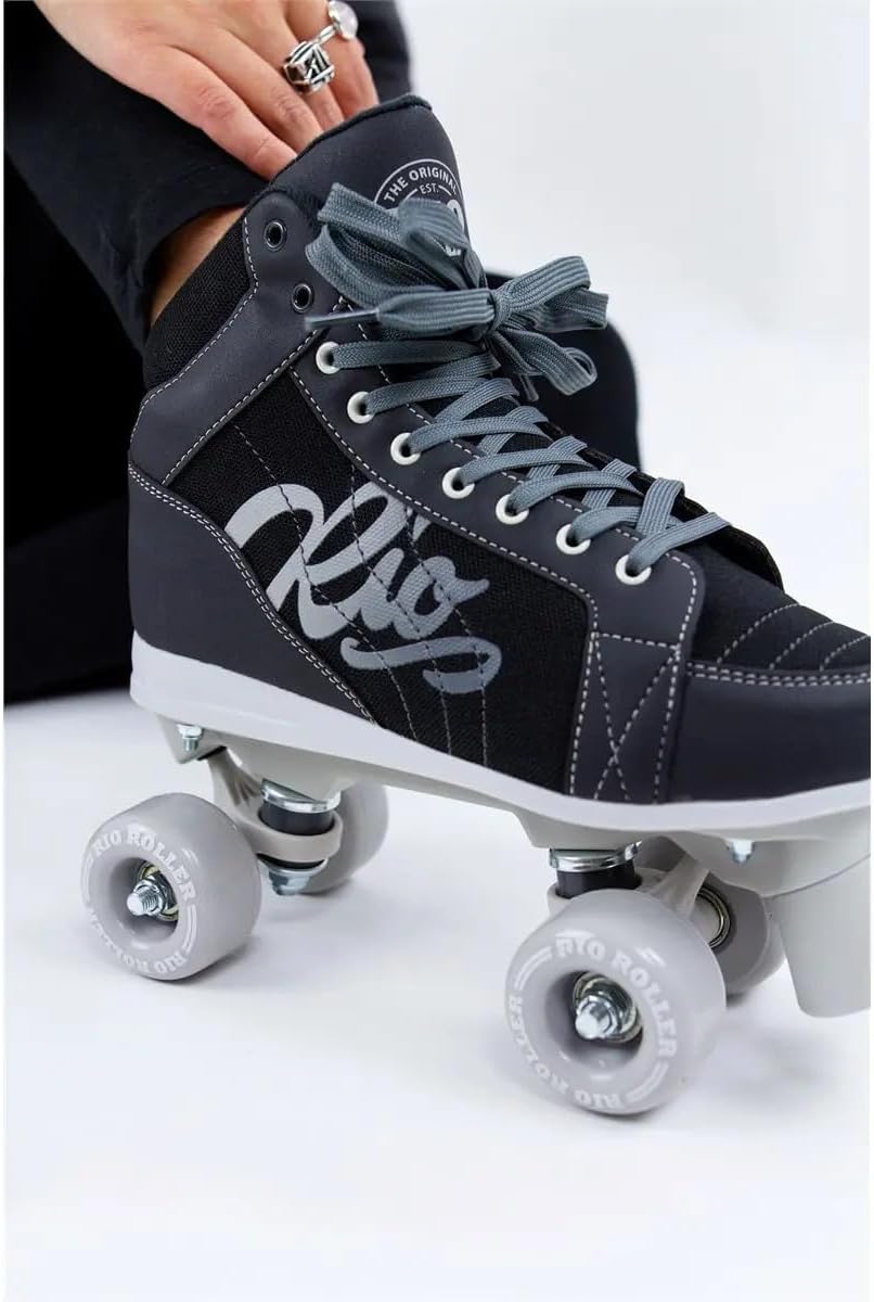 Rio Roller Lumina Rollschuhe Black/Grey UK 1 / EU 33 Schwarz/Grau (mehrfarbig), UK 1 / EU 33 Schwarz