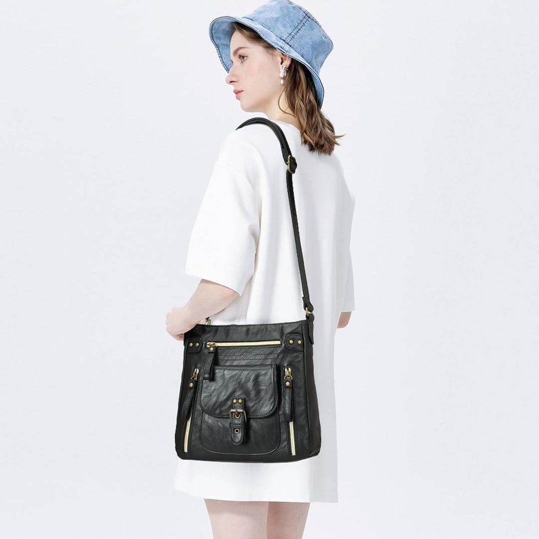 KL928 Tasche Damen Umhängetasche kleine Handtaschen Schultertasche Damentasche Damenhandtasche mitte