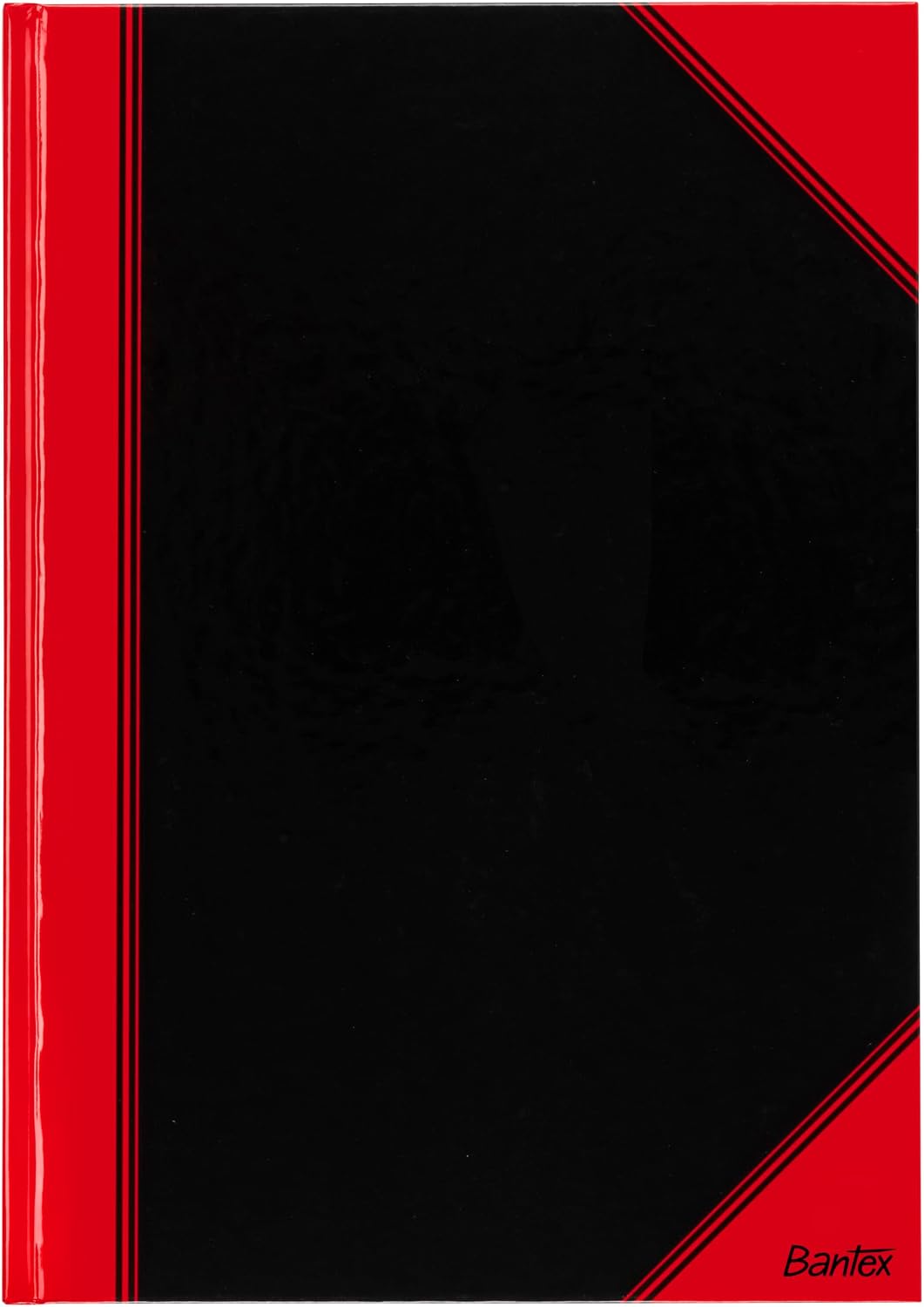 Bantex Notizbuch A4, liniert, 192 Seiten, 70 g/m², Hardcover, schwarz, 3 Stück 3 liniert, 3 liniert
