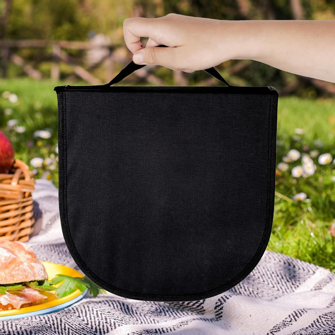 Camping Geschirr Set für 2 Personen, 12 Stück, Edelstahl, Picknick Besteck, Tragbare Bestecktaschen,