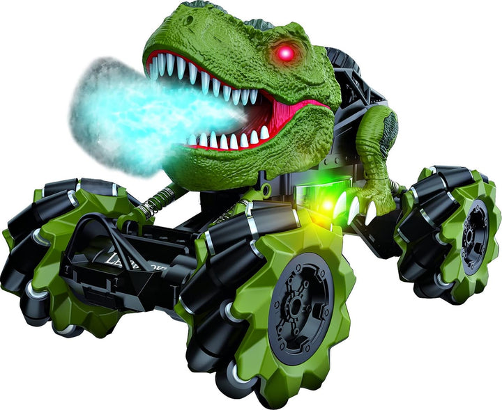 Lexibook Crosslander Tirex, Ferngesteuertes Dinosaurier-Auto, bis zu 12km/h, Drifts, verrückte Stunt