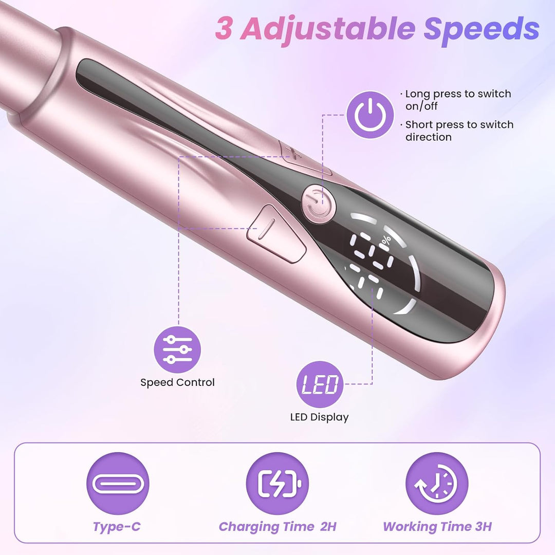 PKBD Elektrische Nagelfeile mit Ladestation, Kabellos Nagelfräser Set 20.000 U/min, 12 in 1 Profi Ma