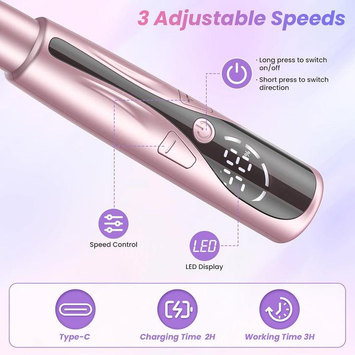 PKBD Elektrische Nagelfeile mit Ladestation, Kabellos Nagelfräser Set 20.000 U/min, 12 in 1 Profi Ma