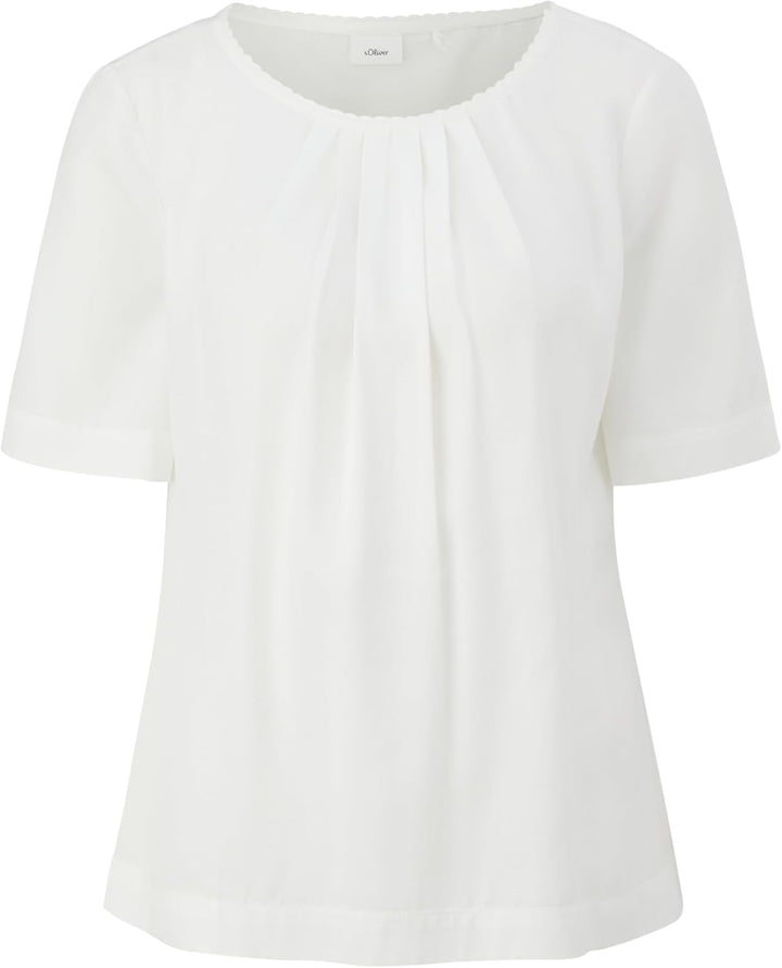 s.Oliver BLACK LABEL Bluse aus Viskose, Ecru