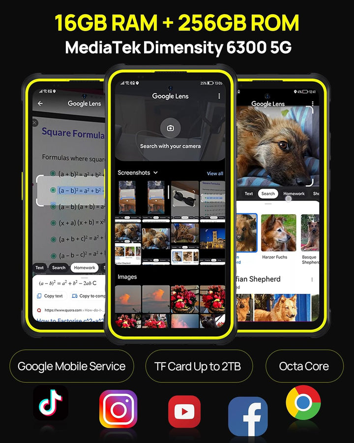 Ulefone Armor X31 Pro 5G Outdoor Mobile Phone 2025, 16GB + 256GB/SD-2TB 64MP + 25MP Night Vision 6.5