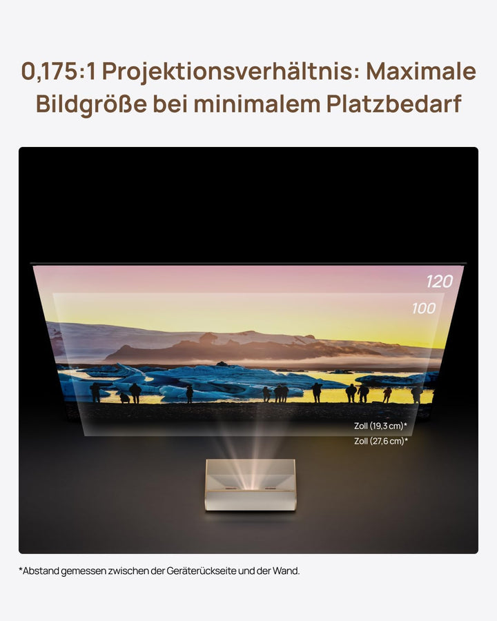 XGIMI MIRA 4K Ultrakurzdistanz Beamer &amp; Laser TV, 2000 ISO-Lumen